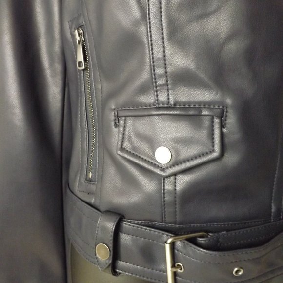 Express Faux Leather Jacket- Women's Small - Picture 5 of 10